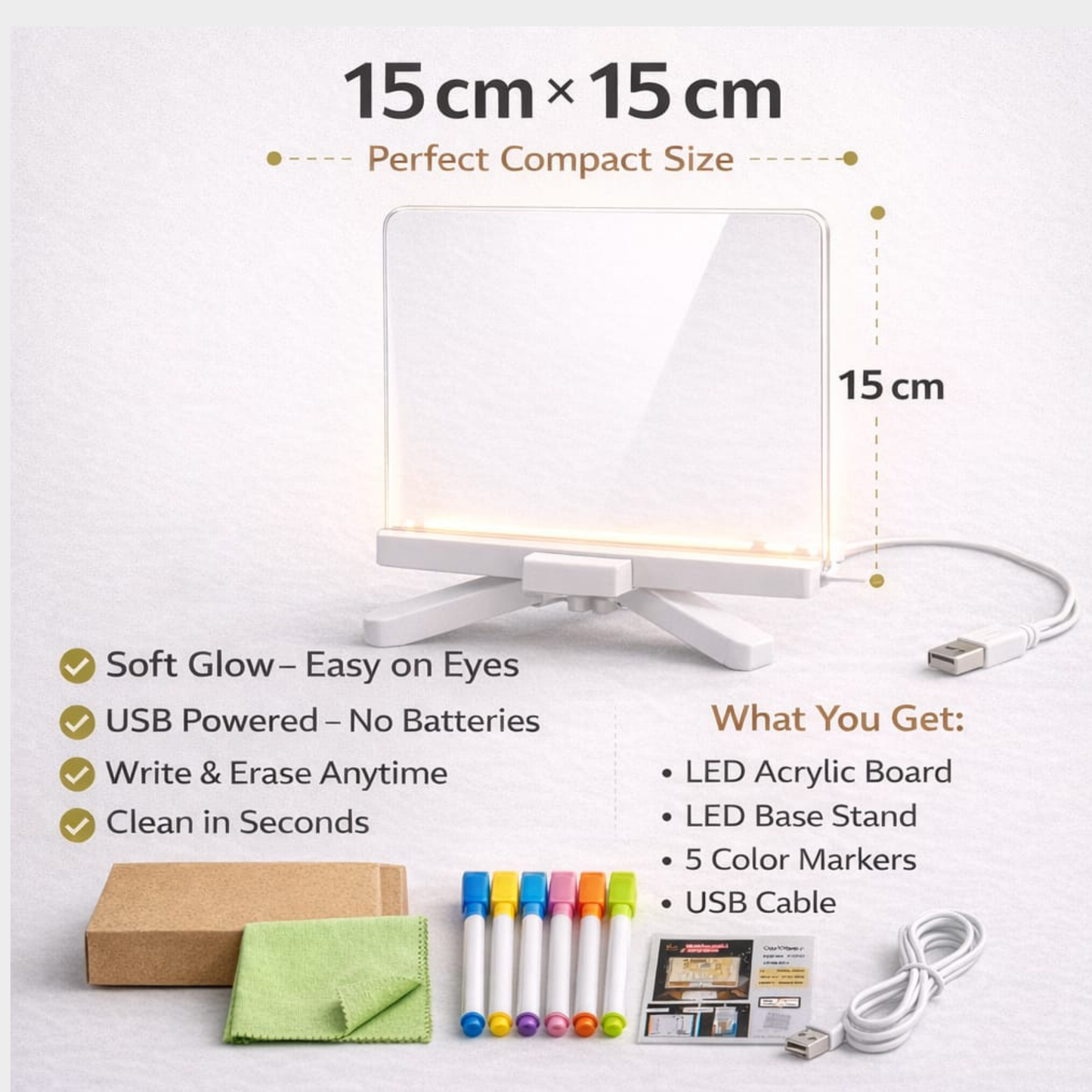 GlowNote - LED Acrylic Writing Board